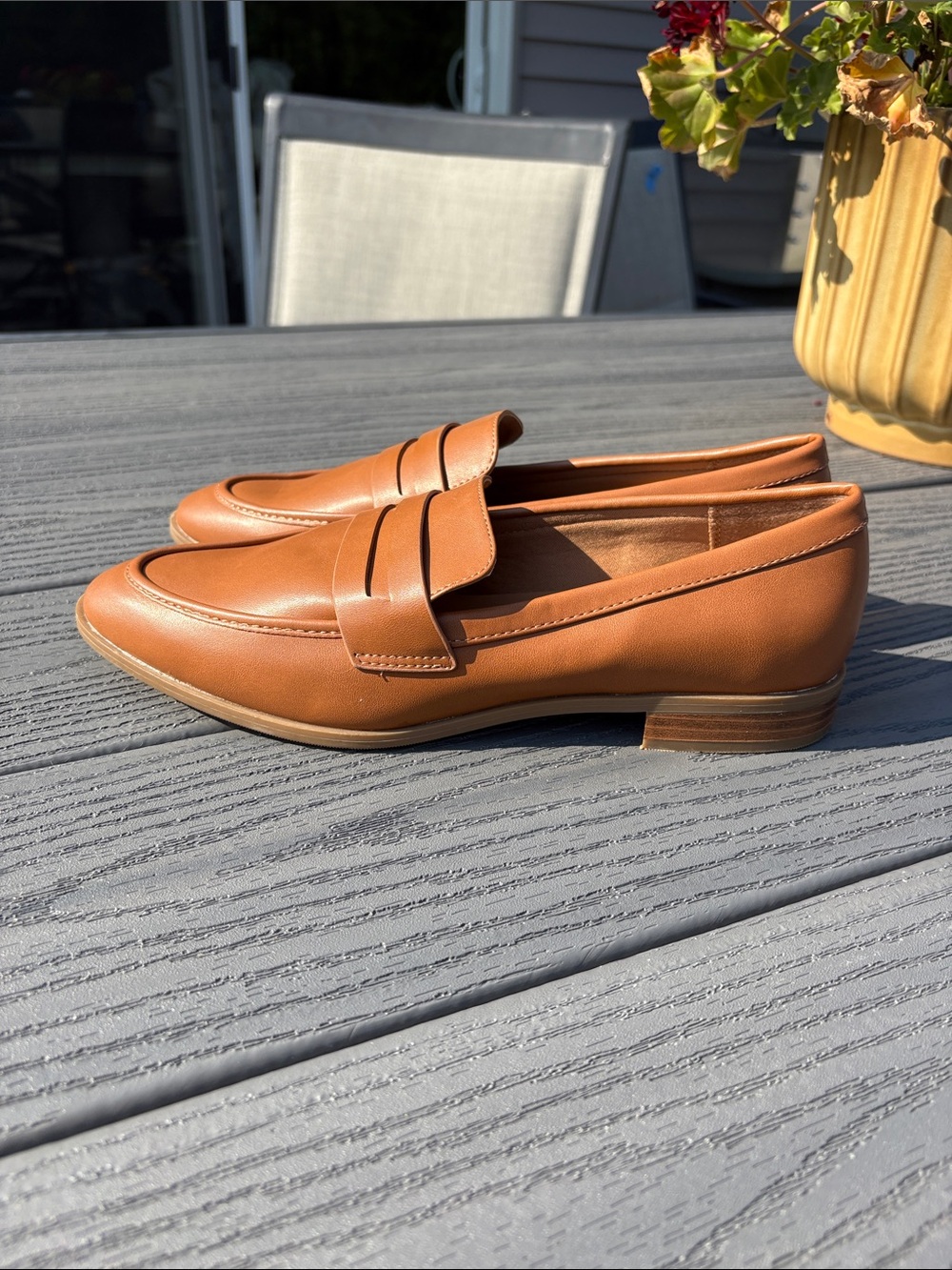 a new day Tan Slip-On Penny Loafers NWOT - Picture 3 of 6